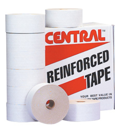 Central 240 Tape, 3&quot; x 450&#39;, Reinforced, White Oyster