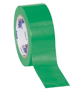 Tape, Safety, 2&quot;x36yd, Solid  Vinyl, 6Mil, Green, 24rl/Case