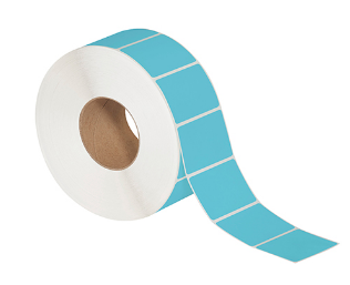 3x2" Blue Thermal Transfer  Labels, 3"core, 3000lb/rol, 