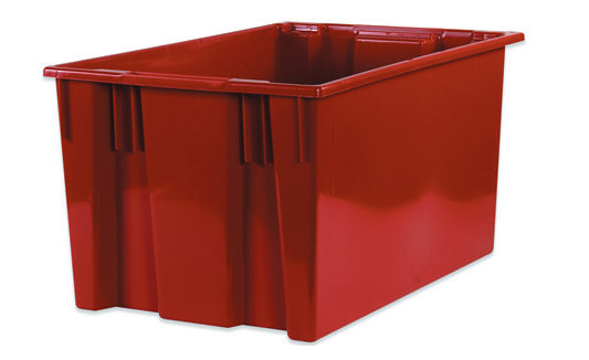 26 5/8&quot; x 18 1/4&quot; x
14 7/8&quot; Red Stack &amp; Nest
Containers
,CASE