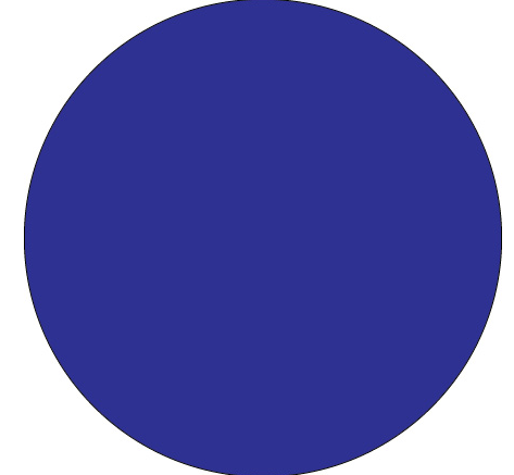 Label, 1-1/2&quot; circle ,Dark Blue,500/roll