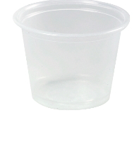 Cup, 4oz, Plastic,
Translucent, Portion, 2500/cs 