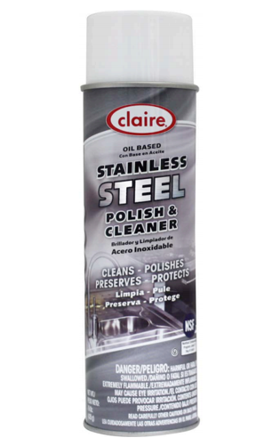 Cleaner, Stainless Steel, Oil Based Claire 12/CASE, 20oz