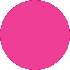 Label, 3/4&quot; Circle, Inv. Pink Fluorescent, 500/Rl