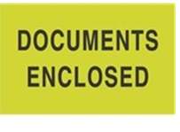 3 x 5&quot; Documents Enclosed
Label, 500/roll