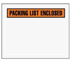 7 x 6&quot; Panel Face Packing List Envelope, Polyethylene,