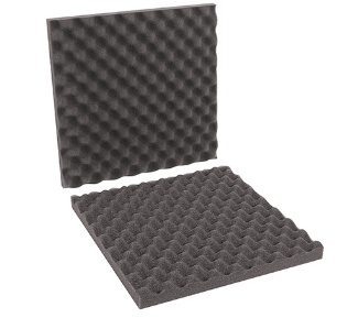 Foam, Egg Crate, 16x16x2  Polyurethane, 2 sheet per 