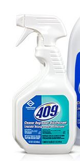 Degreaser, Cleaner,  w/
Disinfectant,Formula
409 Regular Duty, 12-32OZ/Case