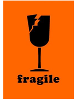 2 x 3&quot; Fragile Label, 500/Roll