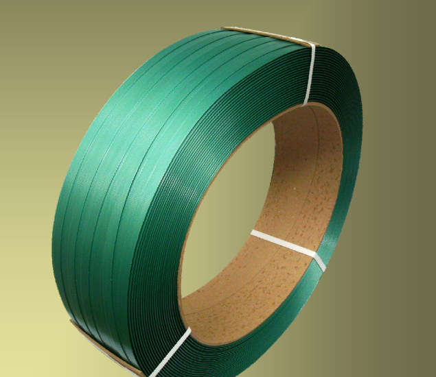 Strap, Polyester,
1/2&quot;x.022x9300&#39; #600 test
16x6 GREEN Embossed 28/skid