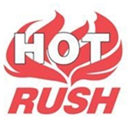 4 x 4&quot; Hot Rush (Flames) Label, 500/Roll