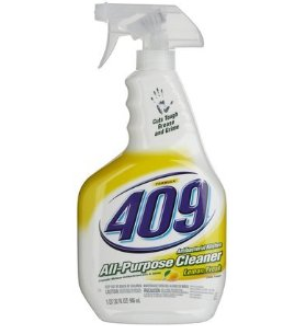 Disinfectant, Clorox Formula
409-9/32oz Spray Bottles,
Lemon Fresh,
Multi-Surface Cleaner