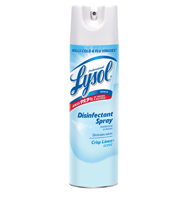 Disinfectant, LYSOL, Spray,
Crisp Linen Scent, 19oz
Aerosol, 12/cs