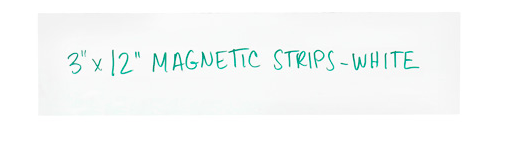 Warehouse Labels - Magnetic
Strips 3&quot; x 12&quot; White 25/box