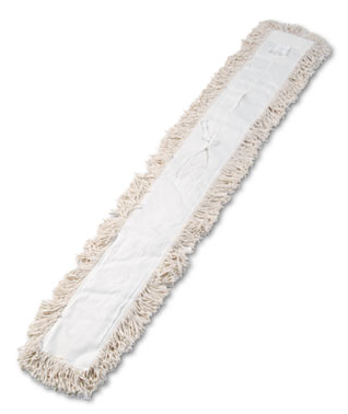 Mop, Dust, Head, 5&quot;x60&quot;, Slip
On, 4-Ply Cotton, 12/Cs,
Keyhole Style, Half Tie;
Synthetic Back.