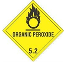 4 x 4&quot; Organic Peroxide - Hazard Class 5 Label, 500/Roll