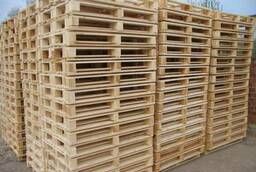 48&quot; x 40&quot; (new)pallets/ISPM 15 compliant; painted red on