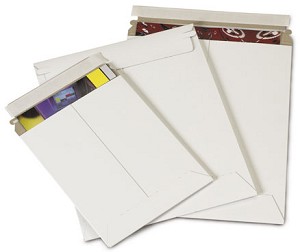 Mailer,12 3/4x15,stay flat
white, self seal,100/case