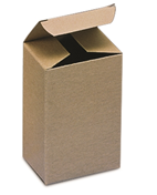 3 x 3 x 4&quot; Kraft Reverse Tuck
Folding Carton, .024
chipboard, 250/Case